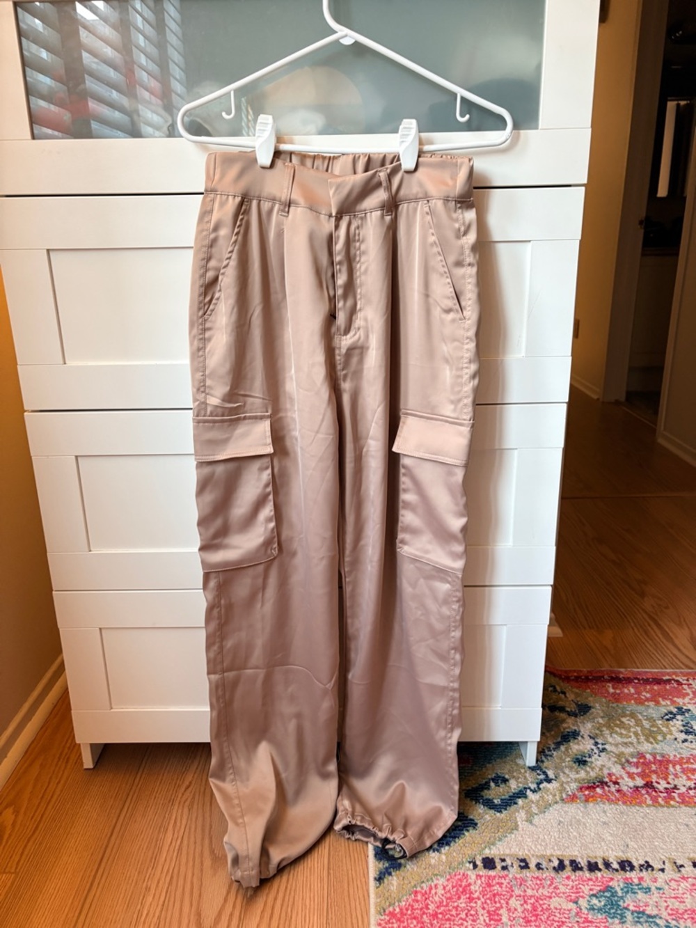 YoungLA Women's Cargo Pants in Light Tan